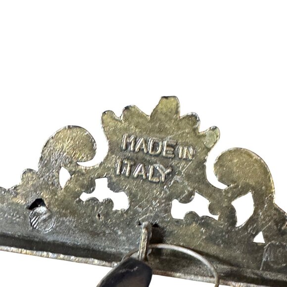 Vintage Italian Bronze Photo Frame Baroque Victorian Rococo Style Frame Set Of 2 - Picture 7 of 8